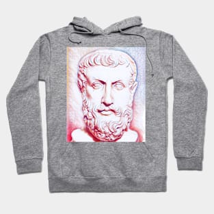 Parmenides of Elea Portrait | Parmenides of Elea Artwork | Line Art Hoodie